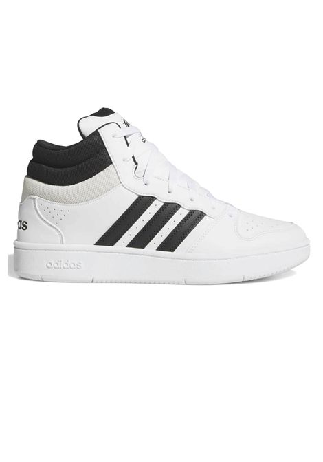 Scarpe Adidas Hoops Mid Classic Bianco Nero Uomo ADIDAS CORE | Sneakers | KI1032-